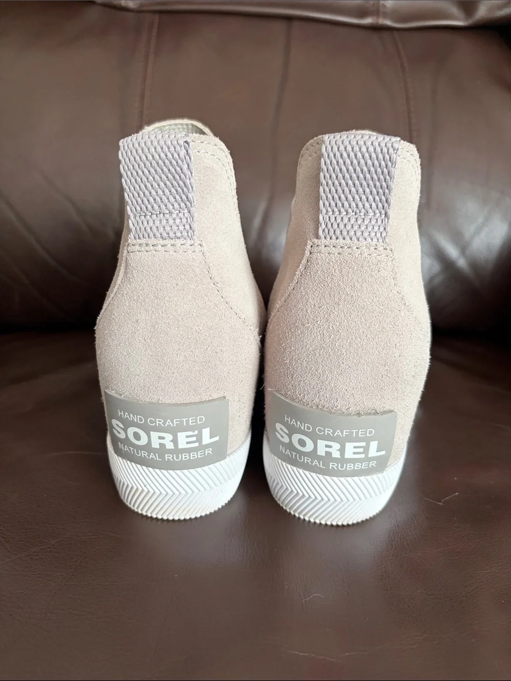 Sorel Women's Out N About slip on wedge size 8.5 chrome gray suede waterproof